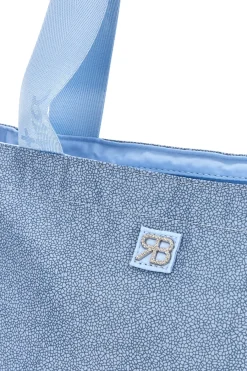 Donna RENATO BALESTRA Borsa mare celeste con zip 61030/MIAB3
