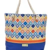 Donna JUICE Borsa mare con pochette fantasia multicolore Ischia 0169