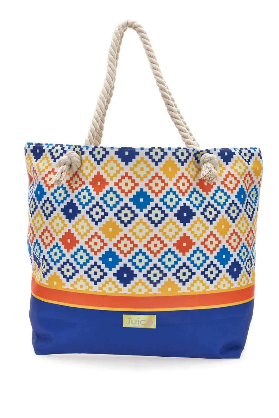 Donna JUICE Borsa mare con pochette fantasia multicolore Ischia 0169