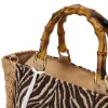 Donna RENATO BALESTRA Borsa marrone fantasia con tracolla removibile 62001/ZAN2