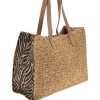 Donna RENATO BALESTRA Borsa naturale intrecciata con charm 62141/ZAN2