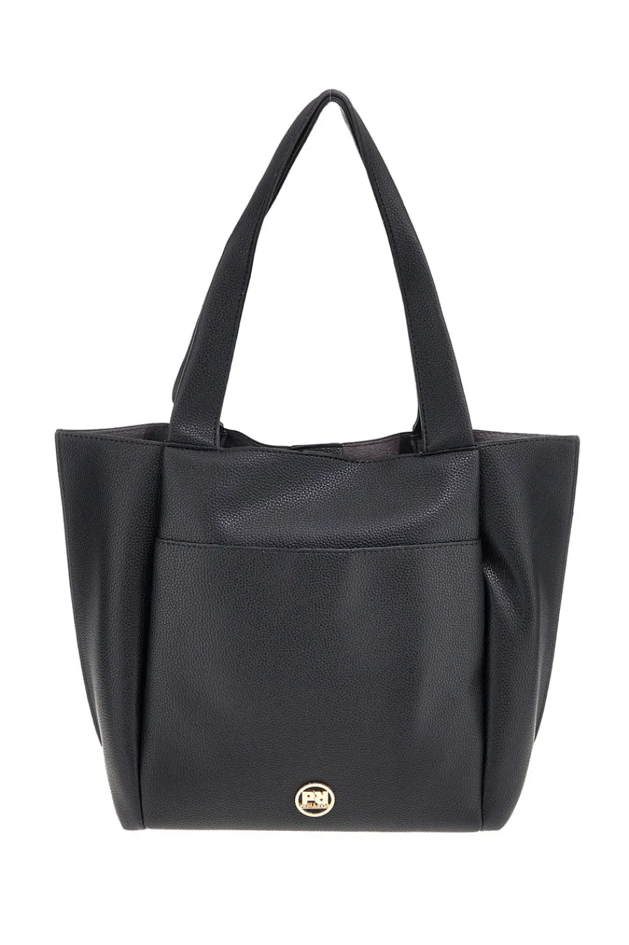 Donna PRIMA RIGA Borsa nera con patta e manici BAGPITT002-B