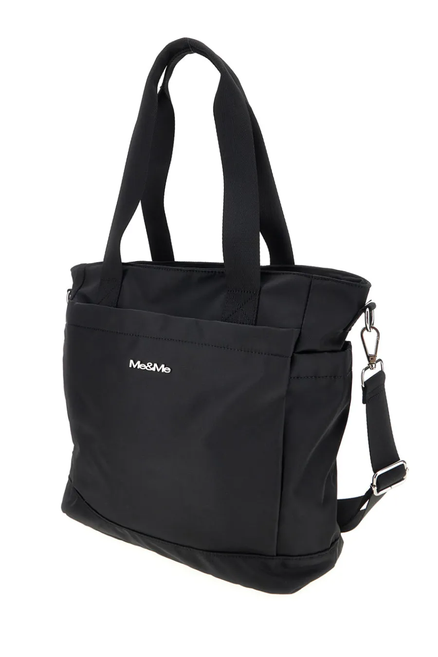 Donna ME u0026 ME Borsa nera con tracolla e manici Me & me 2331