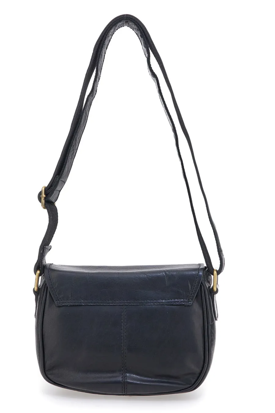 Donna BASILE Borsa nera in vera pelle con patta CLASS BA3542TI