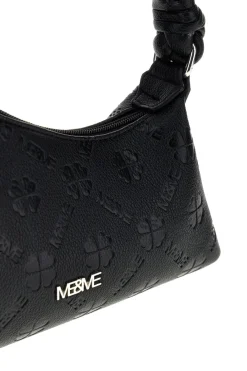 Donna ME u0026 ME Borsa nera traforata manico intrecciato Me & me L4743