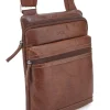 Uomo BASILE Borsello 2660 Marrone Vera Pelle