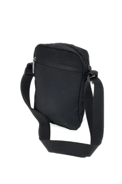 Uomo INDIGENO METROPOLITANO Borsello grigio e nero con zip PITTSHU001-B