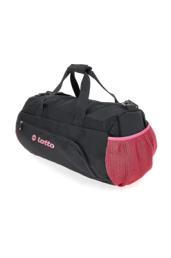 Donna LOTTO Borsone nero con inserti rosa LTT427