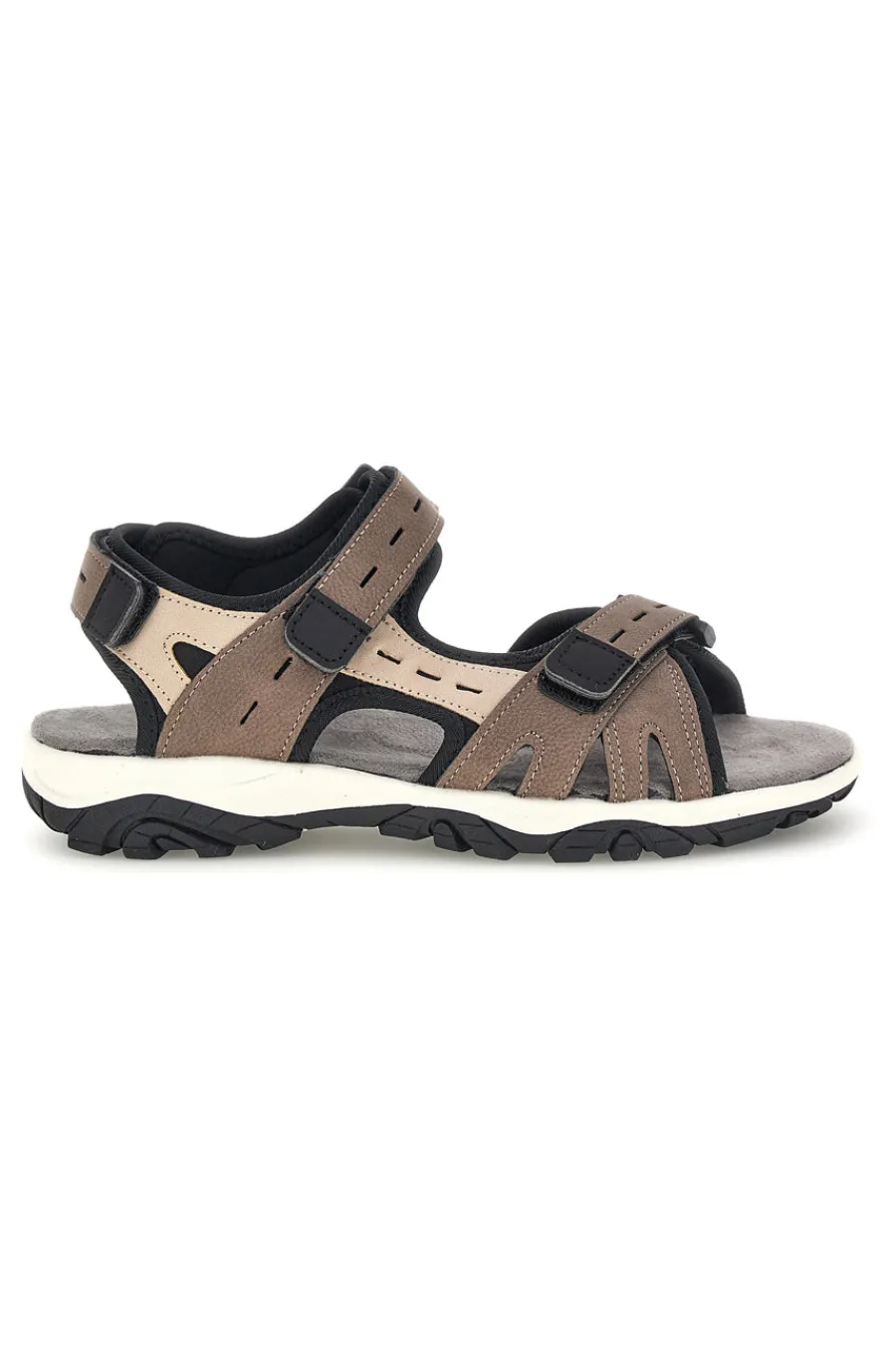 FIRST ACTIVE Braune Sandale mit Riemen Die erste aktive CN1 TAUPE Outlet