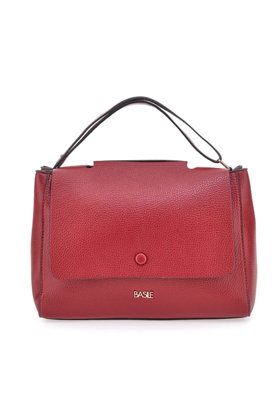 Donna BASILE Burgunder Handtasche mit Schultergurt und Innentaschen CLASS BA1275DOLL