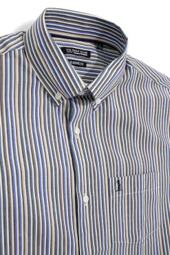 Uomo US GOLF CLUB Caicia bu a righe con taschino Us gof CA2602