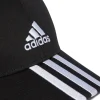 ADIDAS Cappellino Nero con Frontino Curvo Baseball 3S Cap