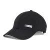 ADIDAS Cappello nero con placca logo BB CAP LT MET