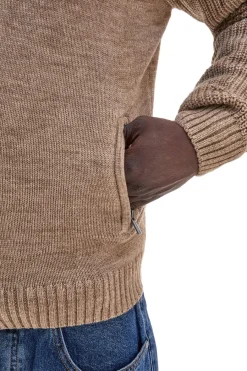 Uomo NO LIMITS Cardigan beige con zip in isto ana AJU021W25