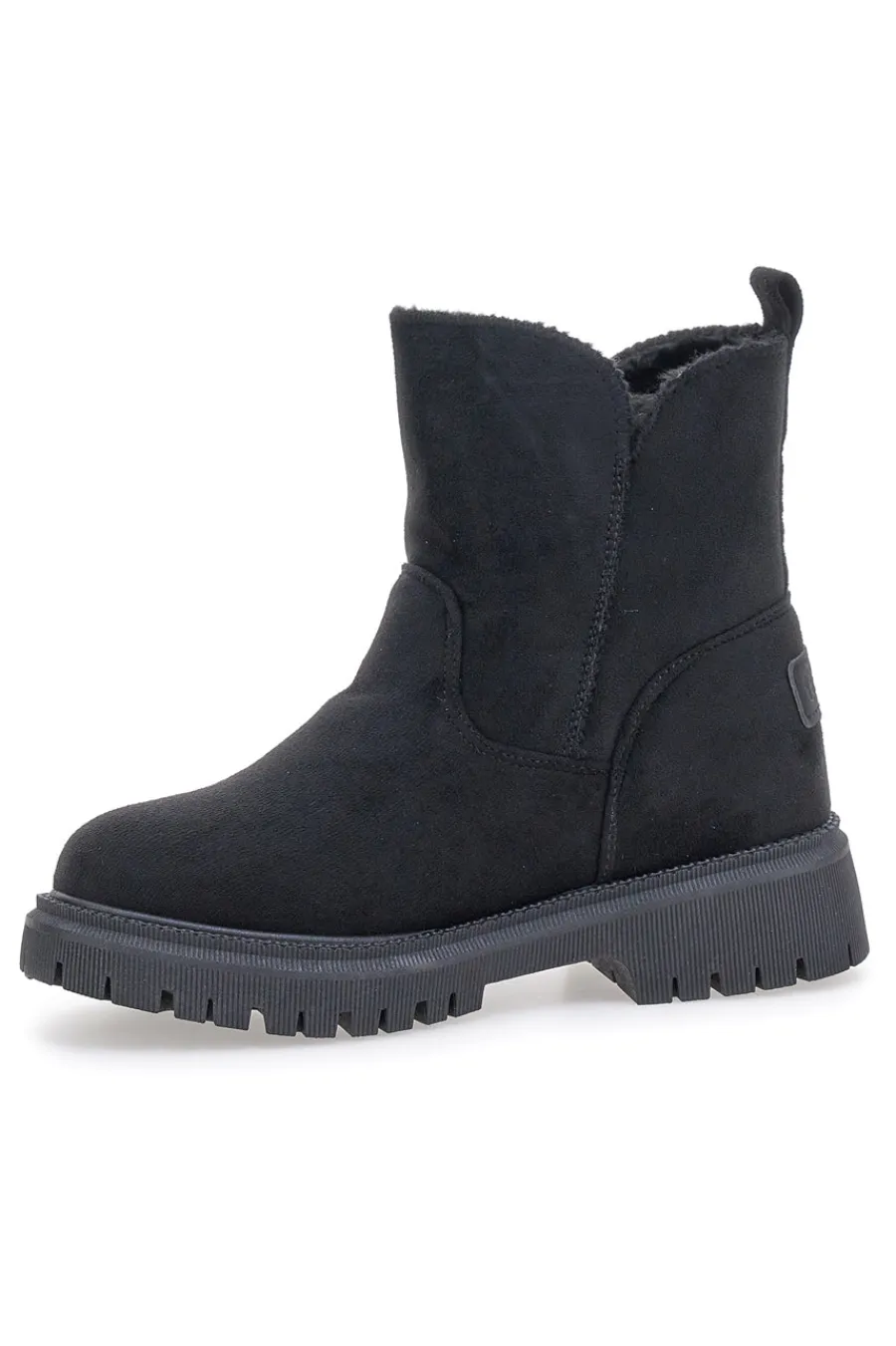 CARRERA CAW759102020 e Stiefeletten mit seitlichem Reißverschluss und Fellfutter SCHWARZ
