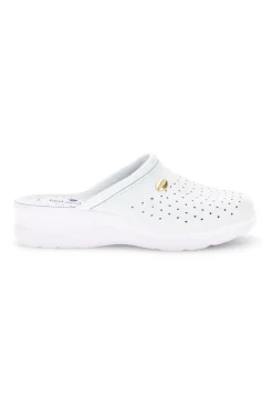 BEST MEDICAL Ciabatta bianca professionale con sottopiede in pelle 2883 BIANCO Outlet