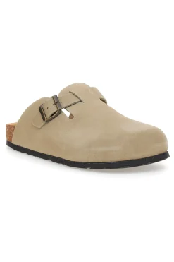 Uomo PITTARELLO TIERRA Ciabatte beige chiaro con fibbia in vera pelle 335A013PR