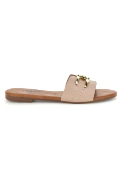 THE FIRST CHIC Ciabatte beige con morsetto PREA3550 NUDE Outlet