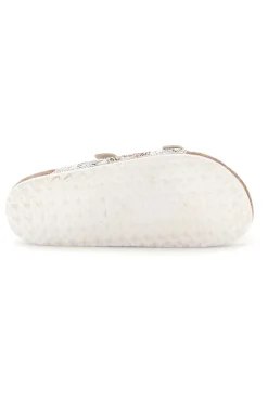 PITT KIDS Ciabatte Beige con Strass e Doppia Fibbia 14501