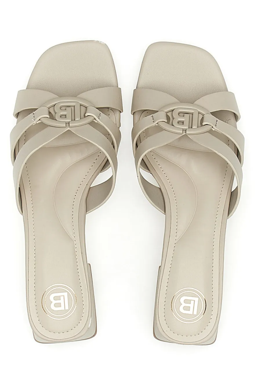 LAURA BIAGIOTTI Ciabatte Beige Con Tacco A Blocco 9028 MUD Online