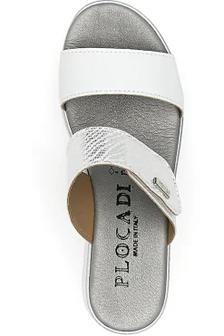 PLOCADI Ciabatte Beige con Zeppa A Contrasto Bianca 11073143 Sale