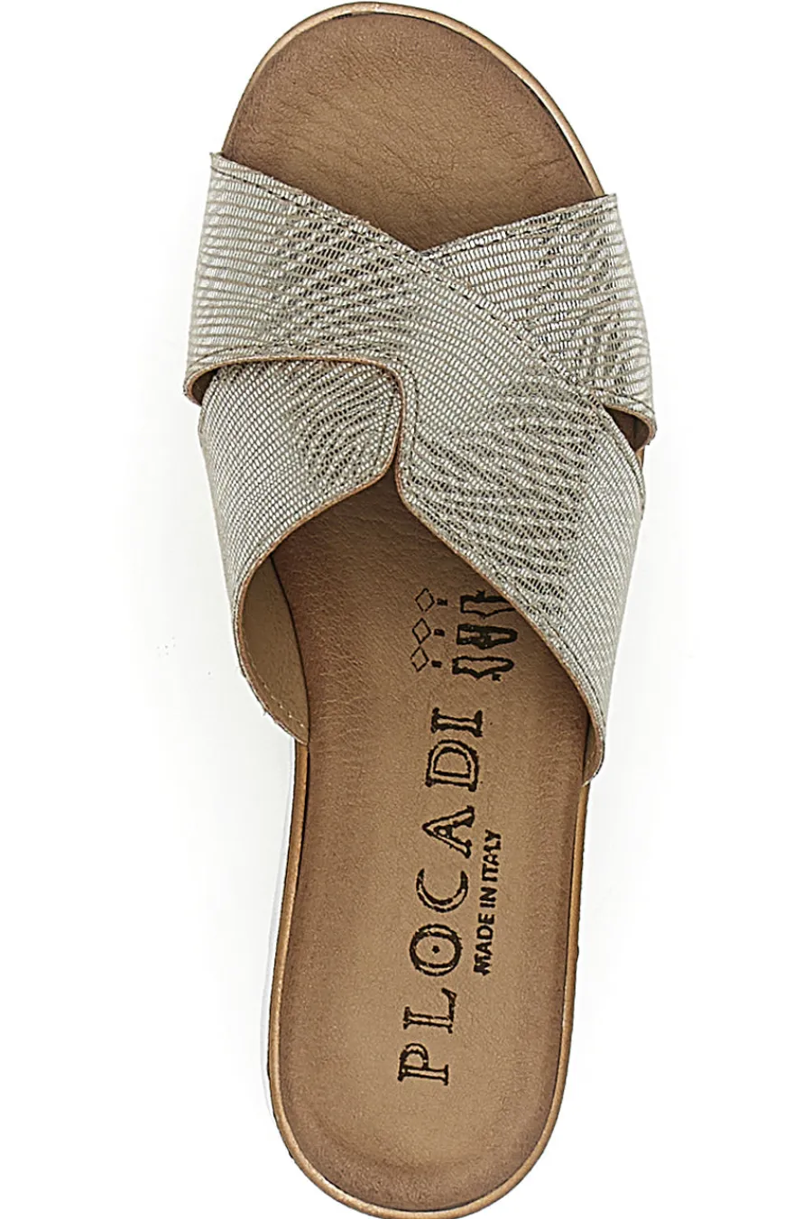 PLOCADI Ciabatte con Zeppa 110721 BEIGE New