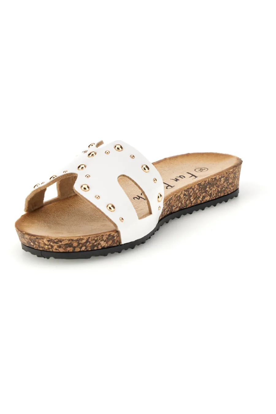 FUN BEACH Ciabatte bianche con borchie 18108 Online