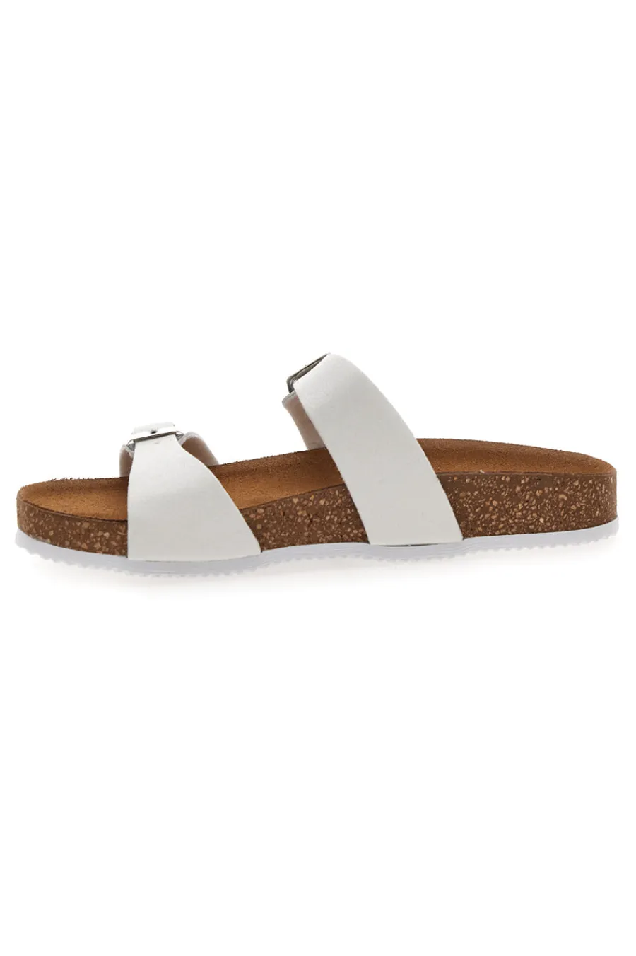 PITTARELLO TIERRA Ciabatte Bianche con Doppia Fibbia Stretta 335A006SR Discount