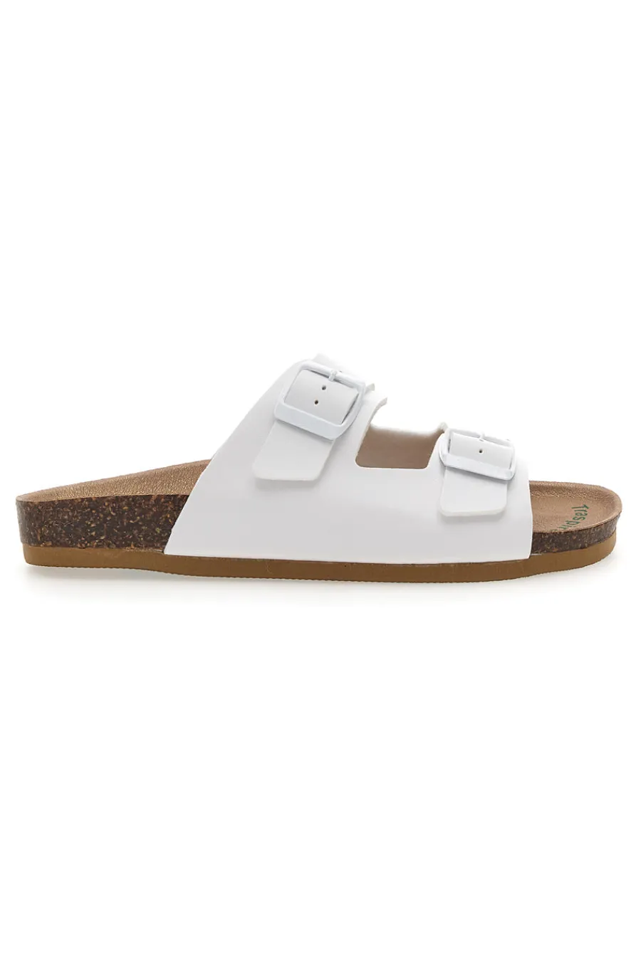 BIO UP Ciabatte Bianche con Doppia Fibbia 253 BIANCO New
