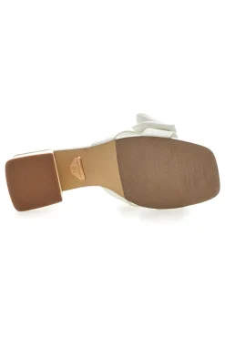 LAURA BIAGIOTTI Ciabatte Bianche Con Fiocco 851025 Clearance