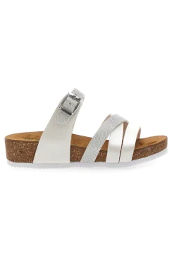 PITTARELLO ECO Ciabatte Bianche Con Sottopiede in pelle 293A0 Hot