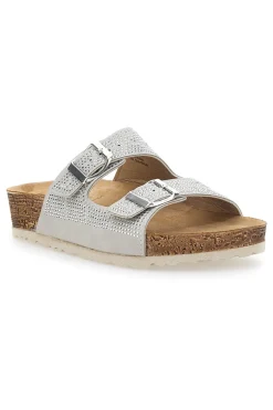 INBLU Ciabatte Bianche Con Strass Nm Hot