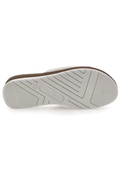 LINEA COMODA Ciabatte Bianche Perlate con Platform 6526 ARGENTO