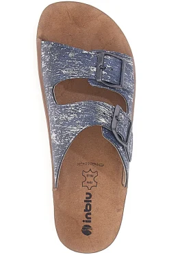 INBLU Ciabatte blu con doppia fibbia comfort 50 CP BLUE Best