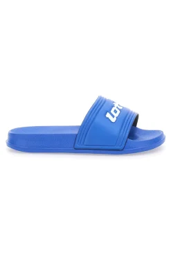 LOTTO Ciabatte blu con fascia monocolore e logo MIDWAY V SLIDE CL