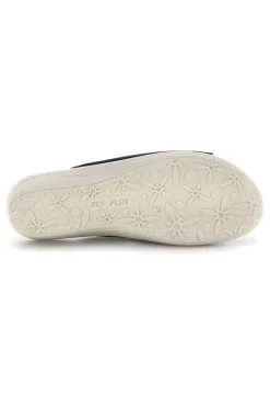 FLY FLOT Ciabatte blu con sottopiede in vera pelle antiscivolo 90T429FE Hot