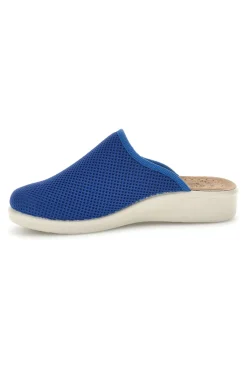 FLY FLOT Ciabatte blu con sottopiede in vera pelle antiscivolo 908308FE Hot