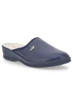 LE SOFT Ciabatte Blu Made In Italy Con Plantare In Vera Pelle 8200 BLUE Outlet