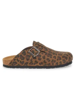 PITTARELLO TIERRA Ciabatte Chiuse Animalier con Sottopiede in Pelle Made in Italy 335A013PR BEIGE Discount
