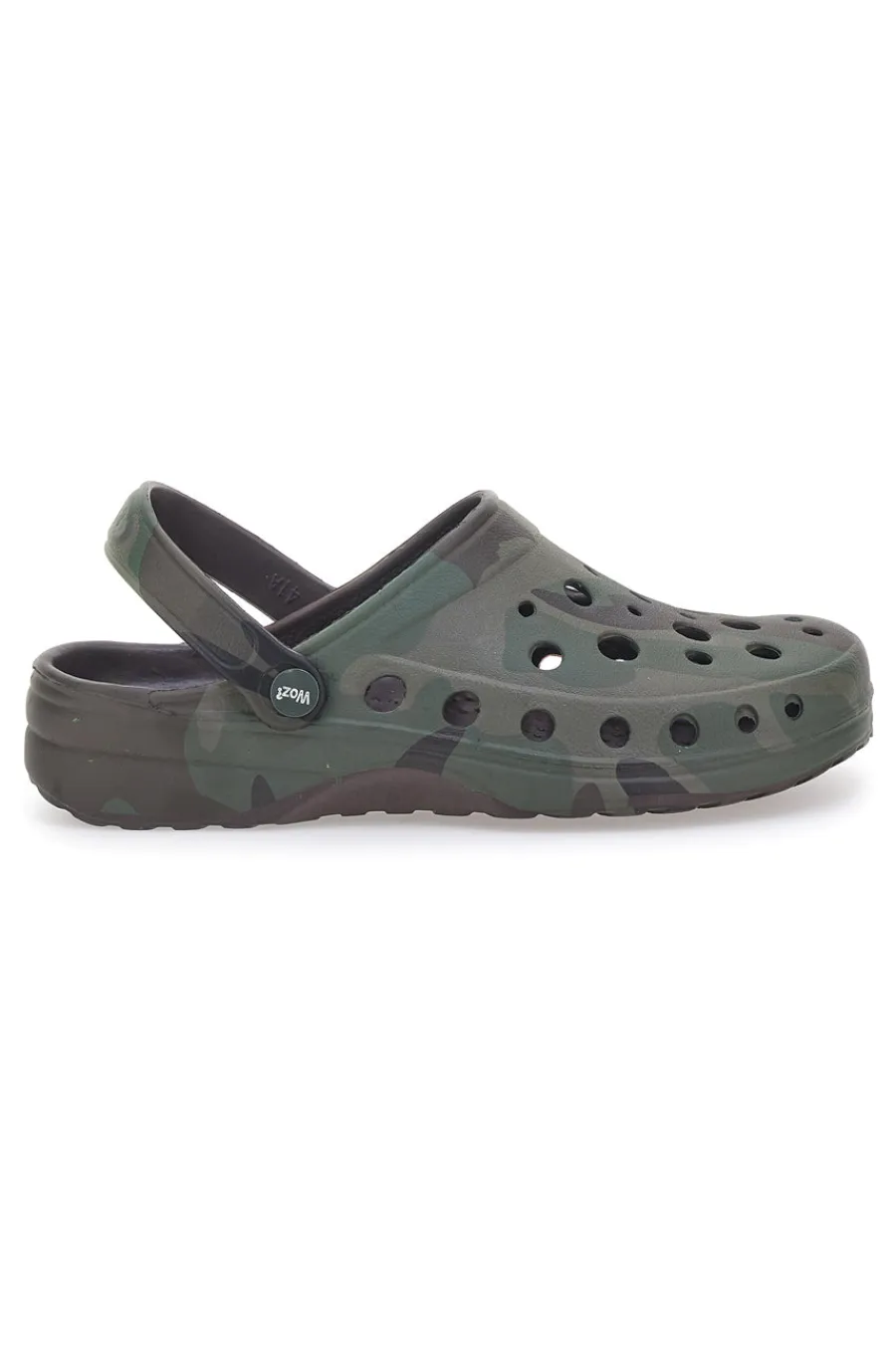 Uomo WOZ Ciabatte Clog verde militare comode e leggere da uomo 3