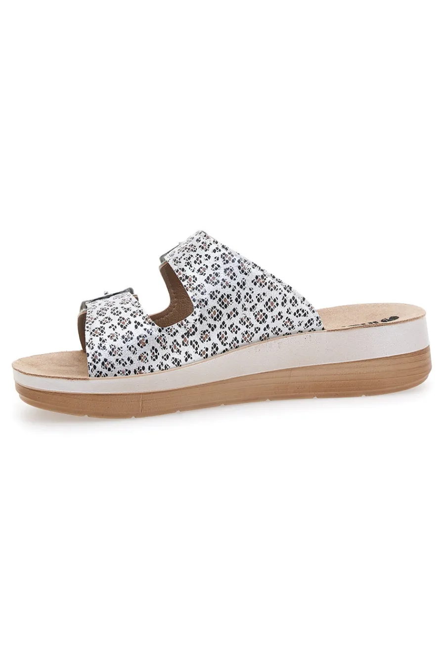 INBLU Ciabatte con Doppia Fibbia Leopardate 14 FT Online