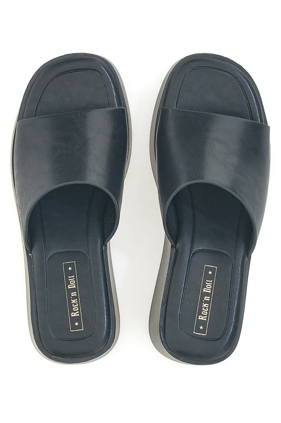 ROCK' N DOLL Ciabatte con zeppa neri minimal Rock'n Doll H3T9027 Best