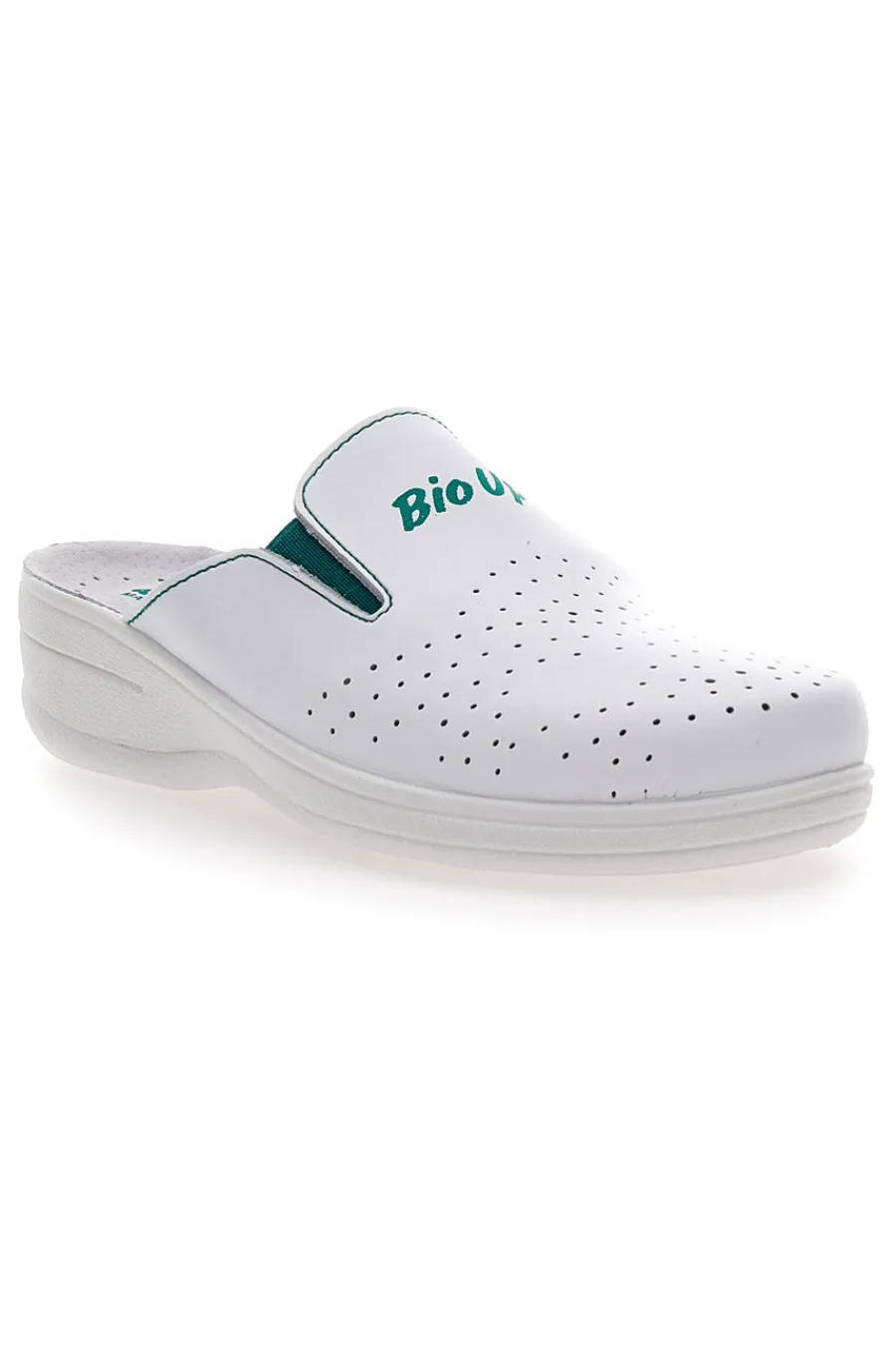 BIO UP Ciabatte da Lavoro Bianche in Pelle 329 Discount