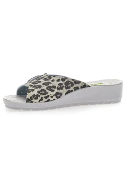 COVERI Ciabatte da Lavoro World 132 ate LEOPARD Discount