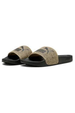 Donna PUMA Ciabatte da Piscina nere con fascia animalier Leadcat 2.0 Topcat