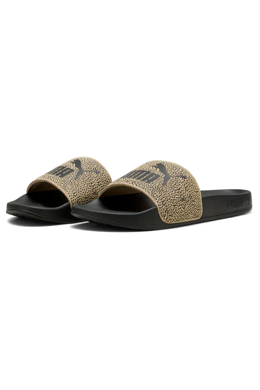 Donna PUMA Ciabatte da Piscina nere con fascia animalier Leadcat 2.0 Topcat
