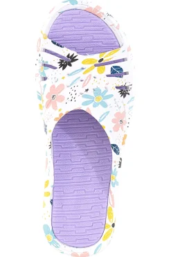 2T2L Ciabatte floreali multicolor fascia incrociata 711 VIOLA Clearance