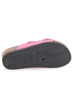 DAME ROSE Ciabatte fucsia platform con perline multicolor APY66 FUXIA Hot