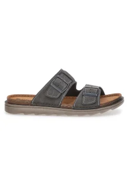 Uomo INBLU Ciabatte Con Sottopiede In Vera Pelle 10 BU