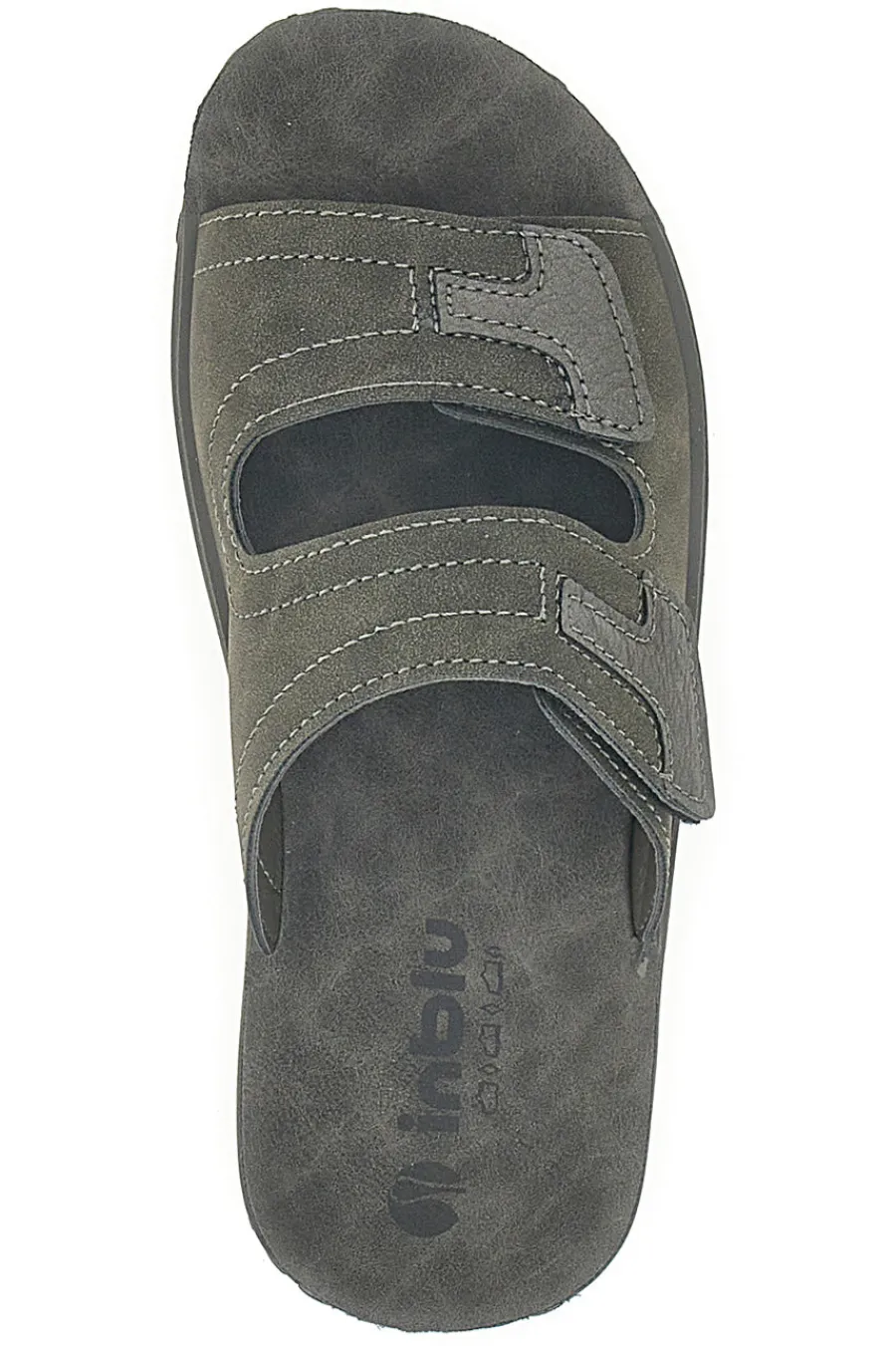 Uomo INBLU Ciabatte Con Strappi in Velcro 106 Fn